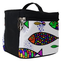 Fish Abstract Colorful Make Up Travel Bag (small)