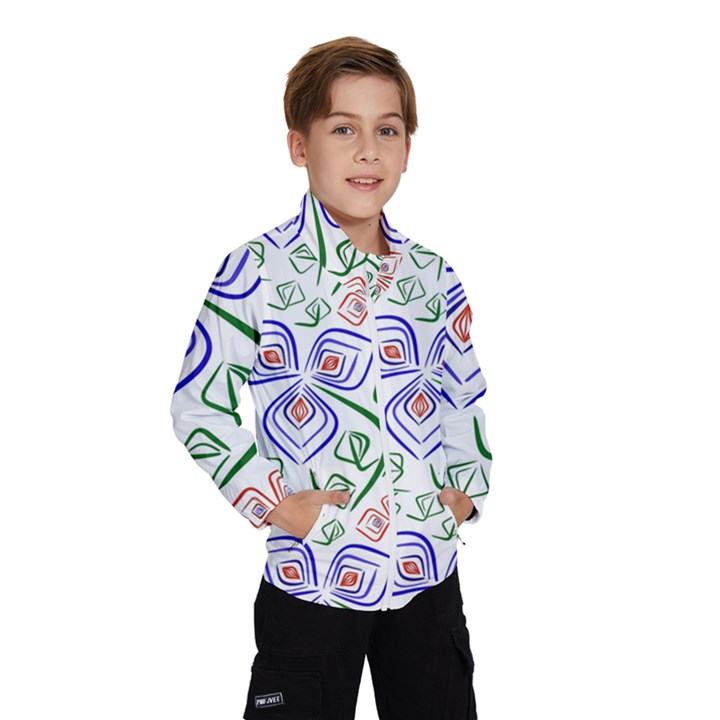 Bloom Nature Plant Pattern Kids  Windbreaker