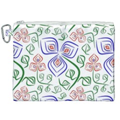 Bloom Nature Plant Pattern Canvas Cosmetic Bag (xxl)