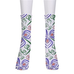 Bloom Nature Plant Pattern Crew Socks