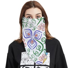 Bloom Nature Plant Pattern Face Covering Bandana (triangle)