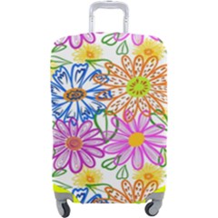 Bloom Flora Pattern Printing Luggage Cover (large)