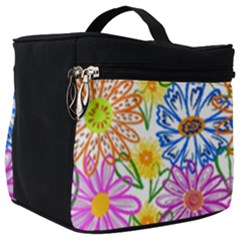 Bloom Flora Pattern Printing Make Up Travel Bag (big)