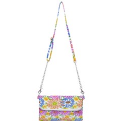 Bloom Flora Pattern Printing Mini Crossbody Handbag