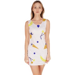 Pattern-fruit-apples-green Bodycon Dress