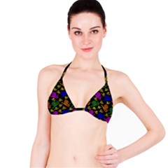 Pattern-repetition-snail-blue Classic Bikini Top