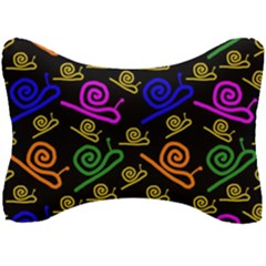 Pattern-repetition-snail-blue Seat Head Rest Cushion