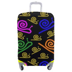 Pattern-repetition-snail-blue Luggage Cover (medium)