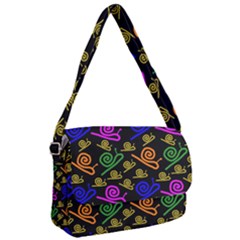 Pattern-repetition-snail-blue Courier Bag