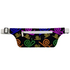 Pattern-repetition-snail-blue Active Waist Bag