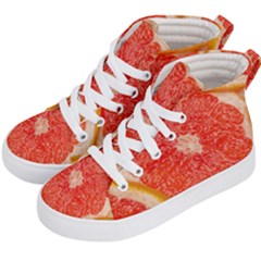 Grapefruit-fruit-background-food Kids  Hi-top Skate Sneakers