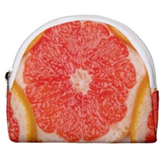 Grapefruit-fruit-background-food Horseshoe Style Canvas Pouch by Maspions
