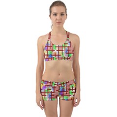 Pattern-repetition-bars-colors Back Web Gym Set