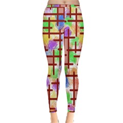 Pattern-repetition-bars-colors Inside Out Leggings