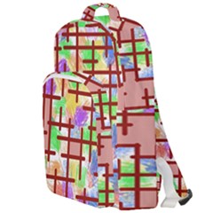 Pattern-repetition-bars-colors Double Compartment Backpack by Maspions