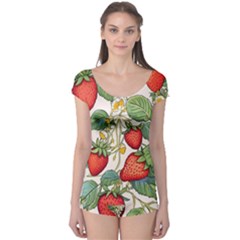 Strawberry-fruits Boyleg Leotard  by Maspions