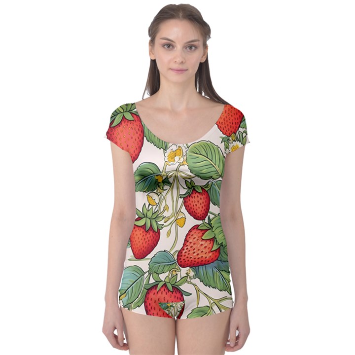 Strawberry-fruits Boyleg Leotard 