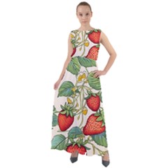 Strawberry-fruits Chiffon Mesh Boho Maxi Dress