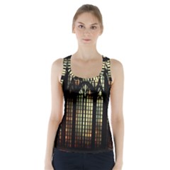Stained Glass Window Gothic Racer Back Sports Top