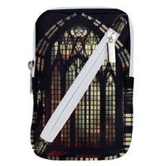 Stained Glass Window Gothic Belt Pouch Bag (small) by Maspions