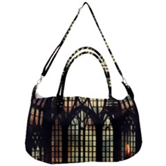 Stained Glass Window Gothic Removable Strap Handbag