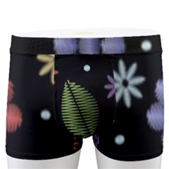 Embroidery Seamless Pattern With Flowers Men s Boxer Briefs by Apen