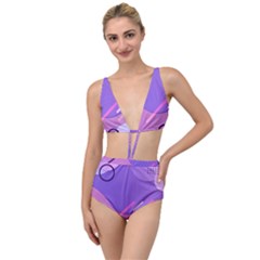 Colorful Labstract Wallpaper Theme Tied Up Two Piece Swimsuit by Apen