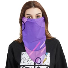 Colorful Labstract Wallpaper Theme Face Covering Bandana (triangle)