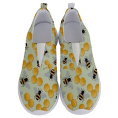 Bees Pattern Honey Bee Bug Honeycomb Honey Beehive No Lace Lightweight Shoes by Bedest