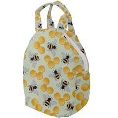 Bees Pattern Honey Bee Bug Honeycomb Honey Beehive Travel Backpack