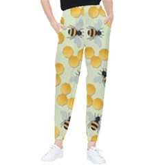 Bees Pattern Honey Bee Bug Honeycomb Honey Beehive Women s Tapered Pants