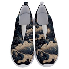 Starry Sky Moon Space Cosmic Galaxy Nature Art Clouds Art Nouveau Abstract No Lace Lightweight Shoes by Posterlux