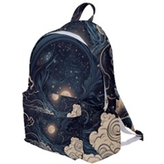 Starry Sky Moon Space Cosmic Galaxy Nature Art Clouds Art Nouveau Abstract The Plain Backpack by Posterlux