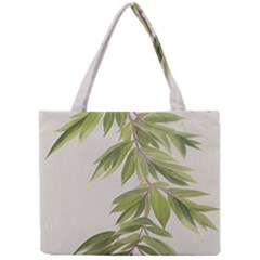 Watercolor Leaves Branch Nature Plant Growing Still Life Botanical Study Mini Tote Bag by Posterlux