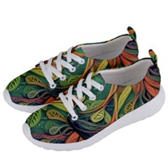 Outdoors Night Setting Scene Forest Woods Light Moonlight Nature Wilderness Leaves Branches Abstract Women s Lightweight Sports Shoes by Posterlux