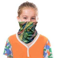 Outdoors Night Setting Scene Forest Woods Light Moonlight Nature Wilderness Leaves Branches Abstract Face Covering Bandana (kids) by Posterlux