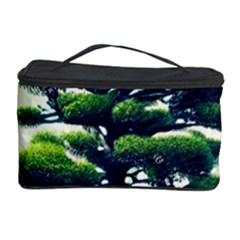 Pine Moon Tree Landscape Nature Scene Stars Setting Night Midnight Full Moon Cosmetic Storage Case by Posterlux