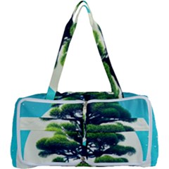 Pine Moon Tree Landscape Nature Scene Stars Setting Night Midnight Full Moon Multi Function Bag by Posterlux