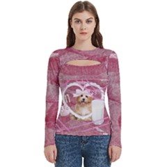 Baby Dog Women s Cut Out Long Sleeve T-shirt by Skittledust