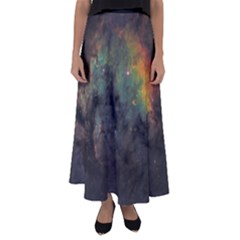 Ngc7822 Flared Maxi Skirt by idjy