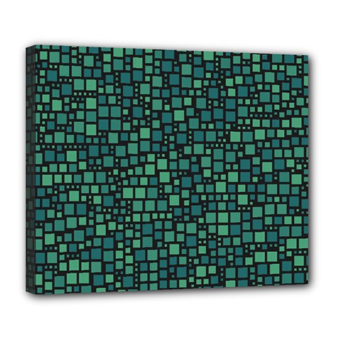 Squares Cubism Geometric Background Deluxe Canvas 24  X 20  (stretched) by Maspions