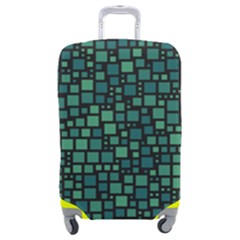 Squares Cubism Geometric Background Luggage Cover (medium)