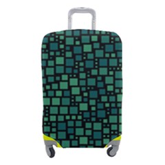 Squares Cubism Geometric Background Luggage Cover (small) by Maspions