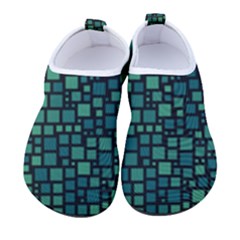 Squares Cubism Geometric Background Kids  Sock-style Water Shoes by Maspions