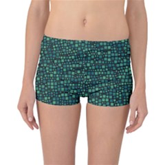 Squares Cubism Geometric Background Reversible Boyleg Bikini Bottoms