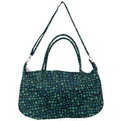 Squares Cubism Geometric Background Removable Strap Handbag
