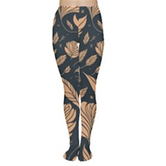 Background Pattern Leaves Texture Tights