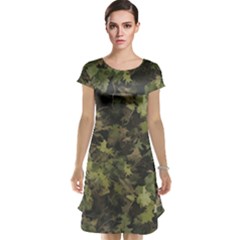 Green Camouflage Military Army Pattern Cap Sleeve Nightdress