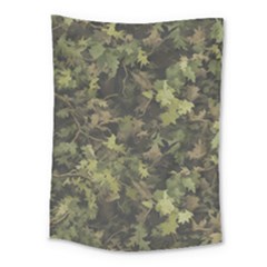 Green Camouflage Military Army Pattern Medium Tapestry