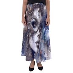 Woman In Space Flared Maxi Skirt
